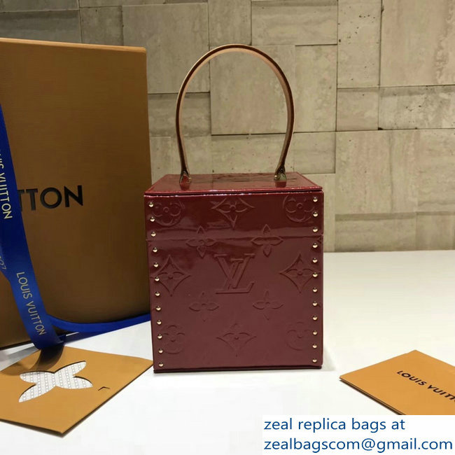 Louis Vuitton Monogram Vernis Bleecker Box Bag M52464 Red 2018