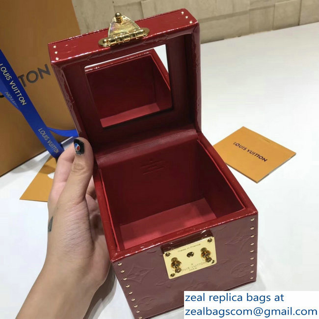 Louis Vuitton Monogram Vernis Bleecker Box Bag M52464 Red 2018 - Click Image to Close