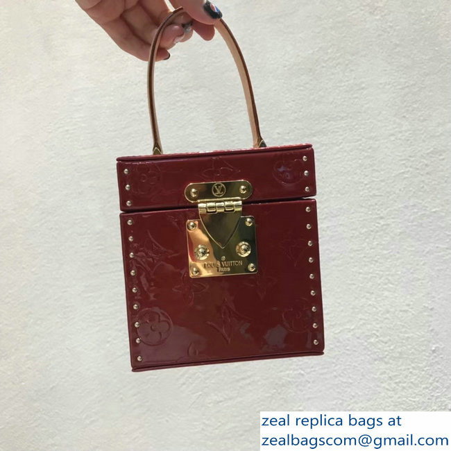 Louis Vuitton Monogram Vernis Bleecker Box Bag M52464 Red 2018 - Click Image to Close