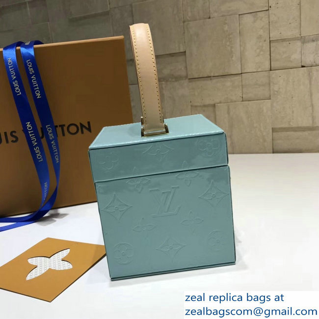 Louis Vuitton Monogram Vernis Bleecker Box Bag M52464 Sky Blue 2018