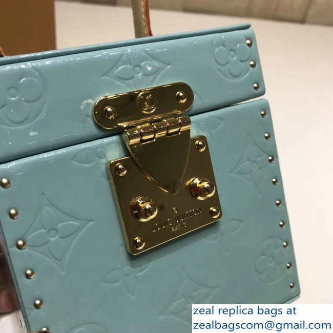 Louis Vuitton Monogram Vernis Bleecker Box Bag M52464 Sky Blue 2018 - Click Image to Close