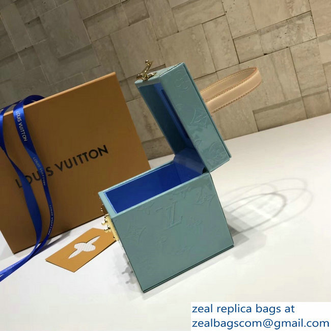 Louis Vuitton Monogram Vernis Bleecker Box Bag M52464 Sky Blue 2018 - Click Image to Close