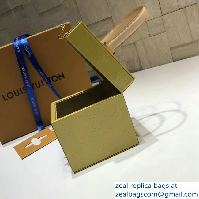 Louis Vuitton Monogram Vernis Bleecker Box Bag M52464 Yellow 2018