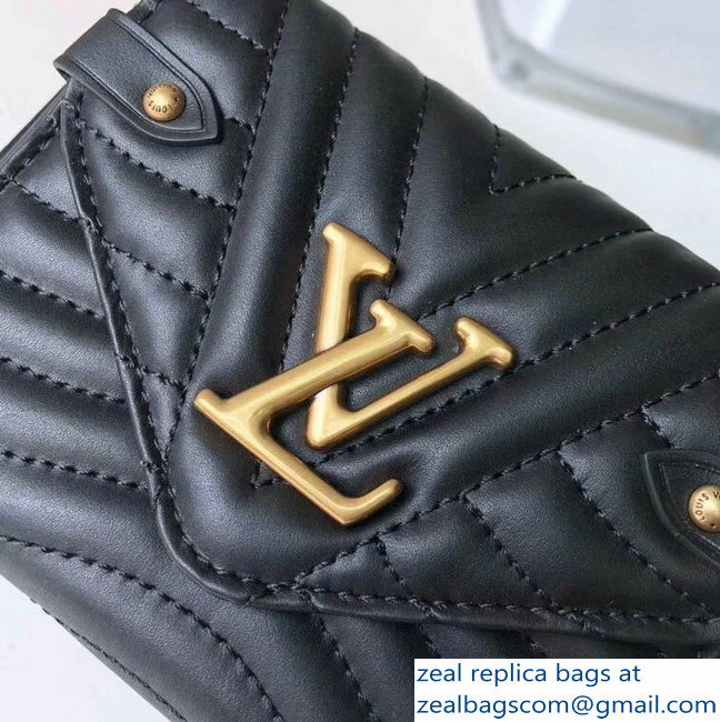 Louis Vuitton New Wave Compact Wallet M63427 Black 2018