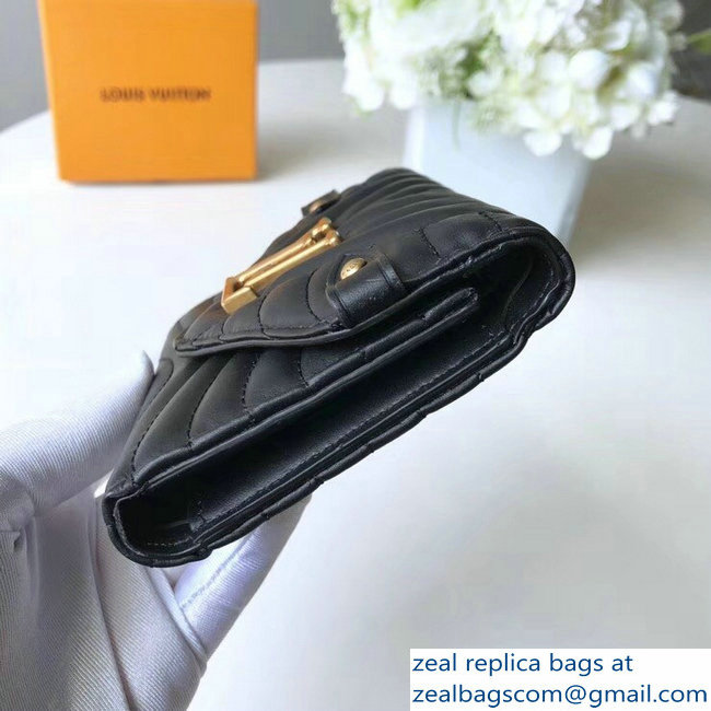 Louis Vuitton New Wave Compact Wallet M63427 Black 2018