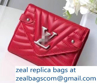 Louis Vuitton New Wave Compact Wallet M63428 Red 2018