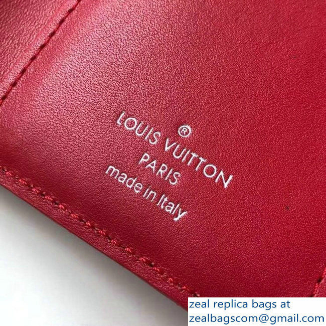 Louis Vuitton New Wave Compact Wallet M63428 Red 2018