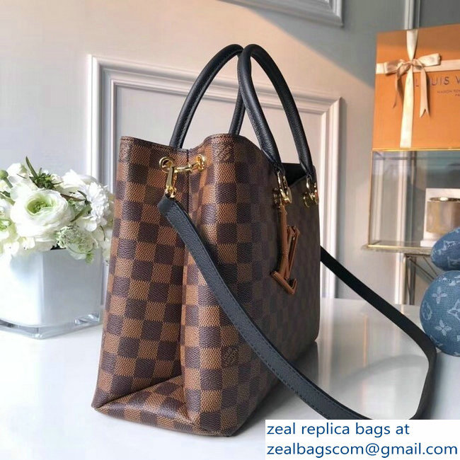 Louis Vuitton Damier Ebene Canvas LV Riverside Tote Bag N40050 Noir 2018 - Click Image to Close