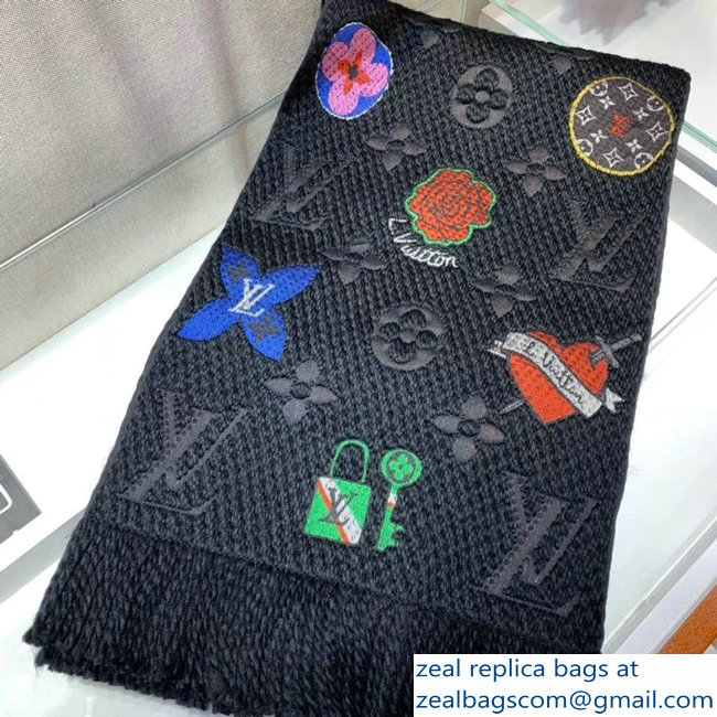 Louis Vuitton LV Stories Logomania Scarf M71060 2018