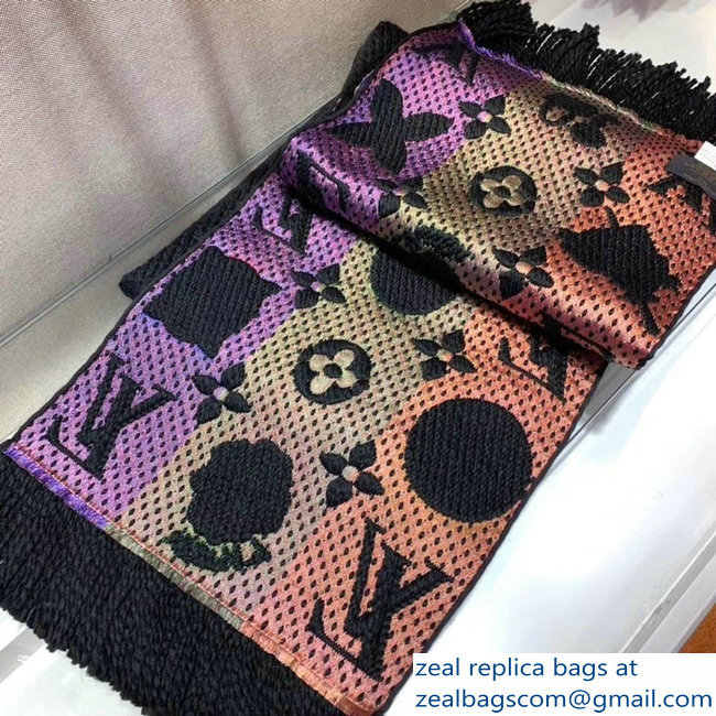 Louis Vuitton LV Stories Logomania Scarf M71060 2018