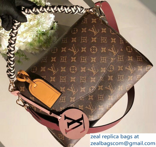 Louis Vuitton Monogram Canvas Braided Handle Beaubourg MM Bag M43953 White 2018 - Click Image to Close