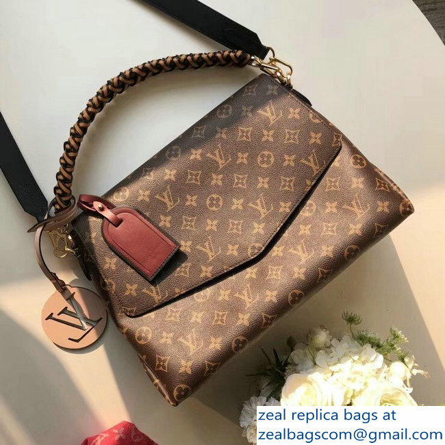 Louis Vuitton Monogram Canvas Braided Handle Beaubourg MM Bag M43953 Yellow 2018