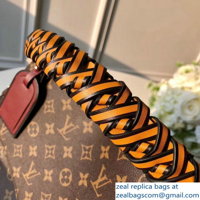 Louis Vuitton Monogram Canvas Braided Handle Beaubourg MM Bag M43953 Yellow 2018 - Click Image to Close