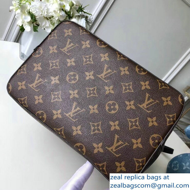 Louis Vuitton Monogram Canvas Braided Handle NeoNoe Bucket Bag M43985 Black 2018 - Click Image to Close
