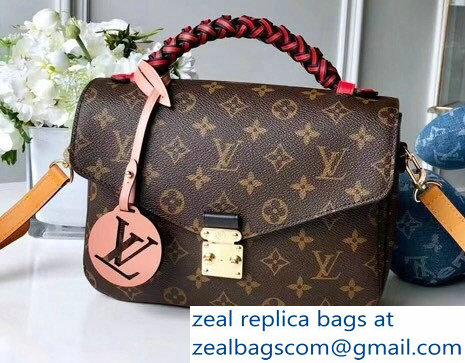 Louis Vuitton Monogram Canvas Braided Handle Pochette Metis Bag M43984 2018 - Click Image to Close