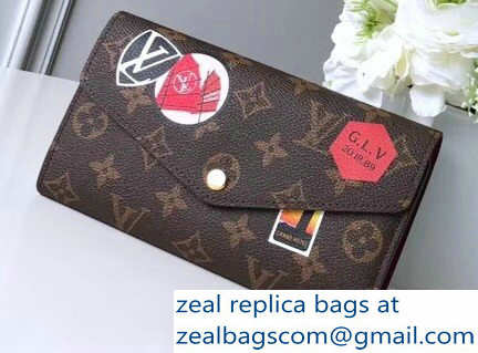 Louis Vuitton Monogram Canvas Sarah Wallet My LV World Tour Grand Hotel 2018 - Click Image to Close