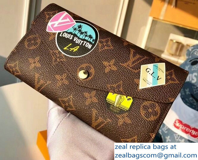 Louis Vuitton Monogram Canvas Sarah Wallet My LV World Tour Palm Trees 2018 - Click Image to Close