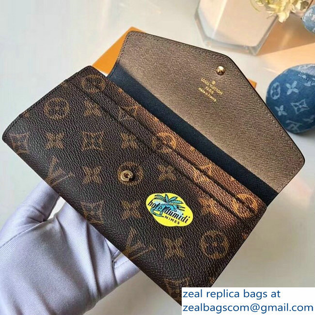 Louis Vuitton Monogram Canvas Sarah Wallet My LV World Tour Sitting Dog 2018