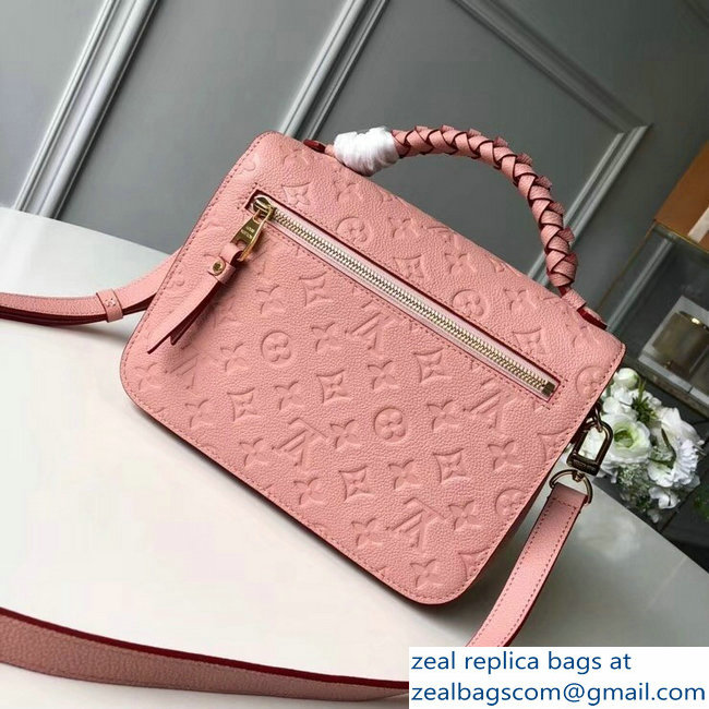 Louis Vuitton Monogram Empreinte Braided Handle Pochette Metis Bag Pink 2018 - Click Image to Close