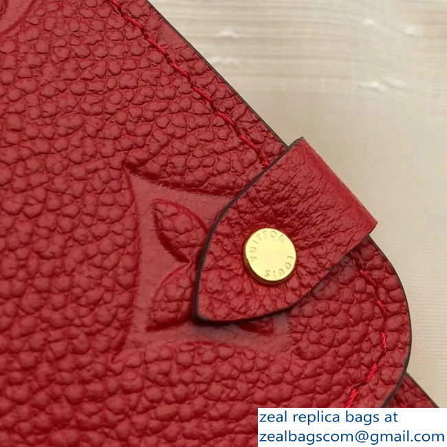 Louis Vuitton Monogram Empreinte Chain Wallet Cherry Red 2018