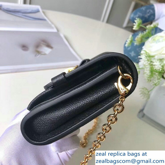 Louis Vuitton Monogram Empreinte Chain Wallet M63398 Noir 2018