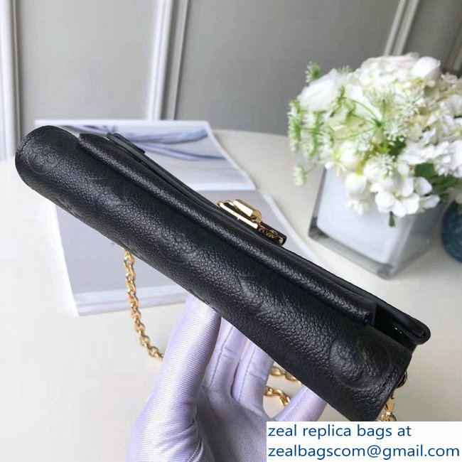 Louis Vuitton Monogram Empreinte Chain Wallet M63398 Noir 2018 - Click Image to Close