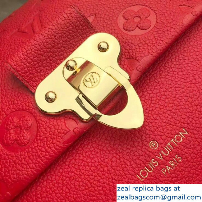 Louis Vuitton Monogram Empreinte Vavin PM Bag M43936 Scarlet 2018 - Click Image to Close