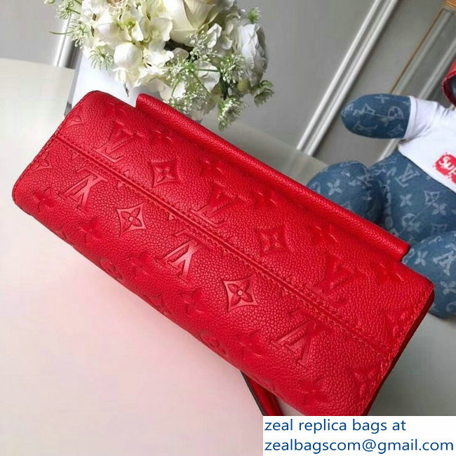 Louis Vuitton Monogram Empreinte Vavin PM Bag M43936 Scarlet 2018