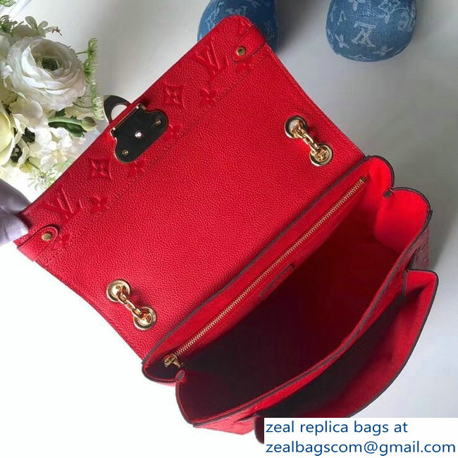 Louis Vuitton Monogram Empreinte Vavin PM Bag M43936 Scarlet 2018 - Click Image to Close