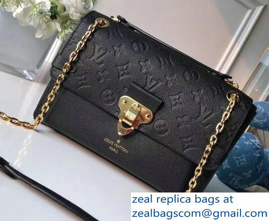 Louis Vuitton Monogram Empreinte Vavin PM Bag M44151 Noir 2018 - Click Image to Close