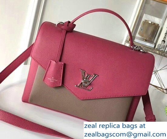 Louis Vuitton Mylockme Bag Fuchsia/Camel 2018 - Click Image to Close