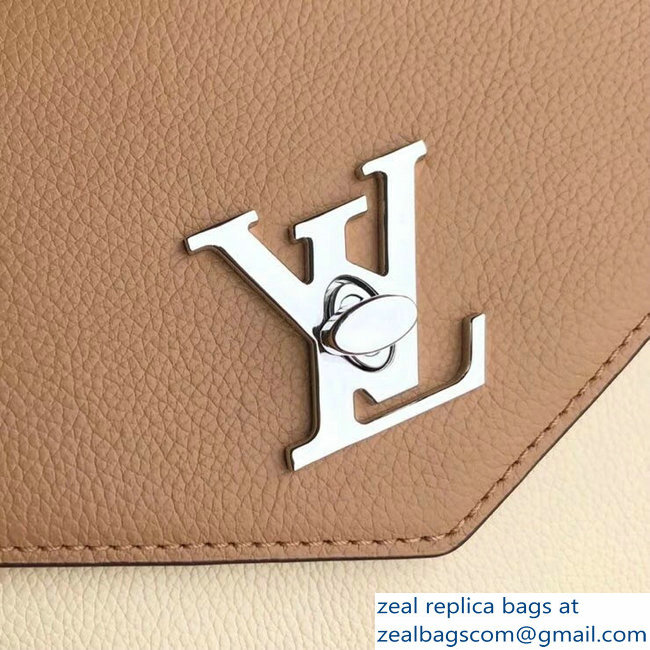 Louis Vuitton Mylockme Bag M53506 Vieux Rose Sesame Creme 2018 - Click Image to Close