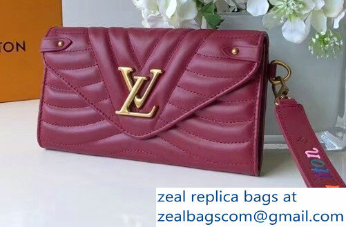 Louis Vuitton New Wave Long Wallet Burgundy 2018