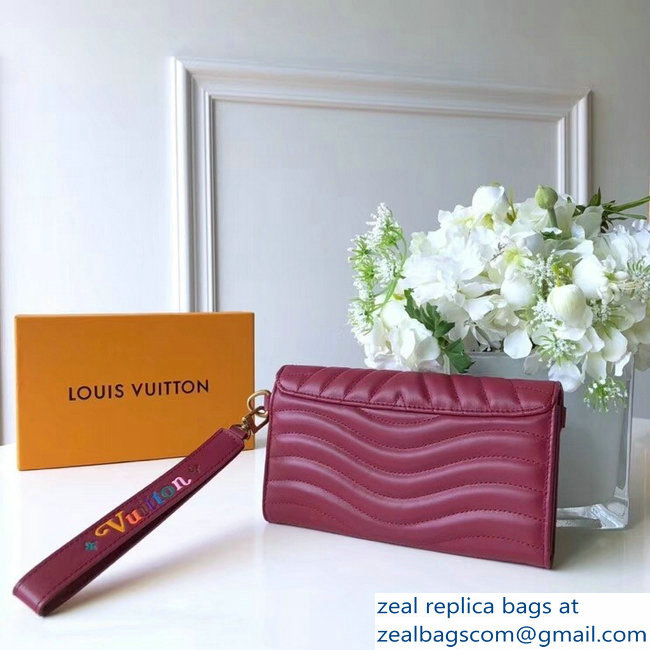 Louis Vuitton New Wave Long Wallet Burgundy 2018 - Click Image to Close