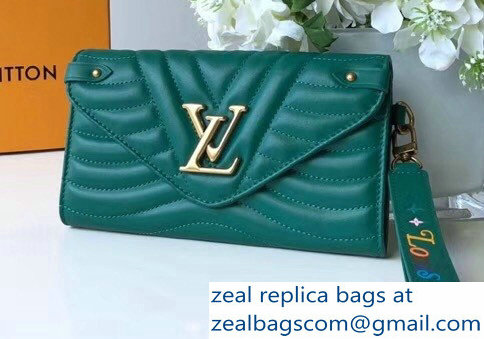Louis Vuitton New Wave Long Wallet Green 2018
