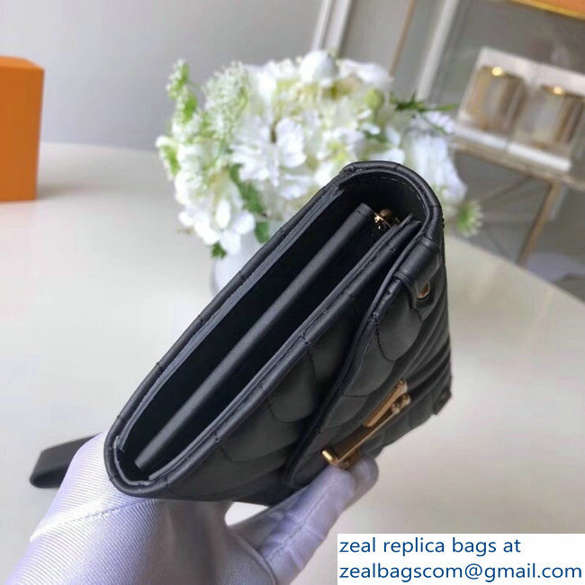 Louis Vuitton New Wave Long Wallet M63298 Black 2018