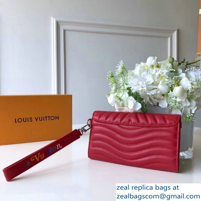 Louis Vuitton New Wave Long Wallet M63299 Red 2018 - Click Image to Close