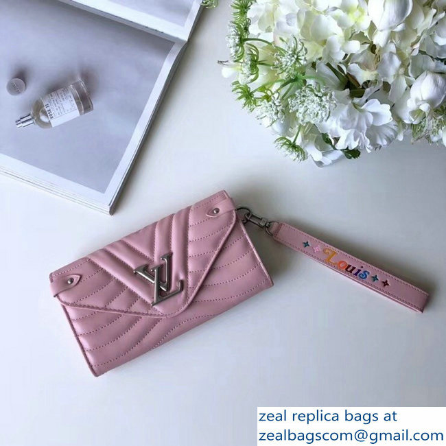 Louis Vuitton New Wave Long Wallet M63729 Pink 2018