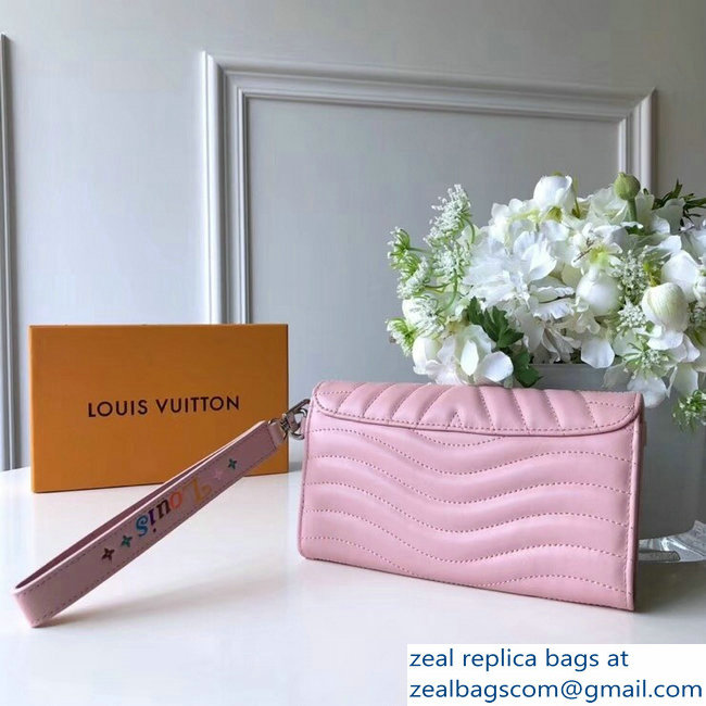 Louis Vuitton New Wave Long Wallet M63729 Pink 2018