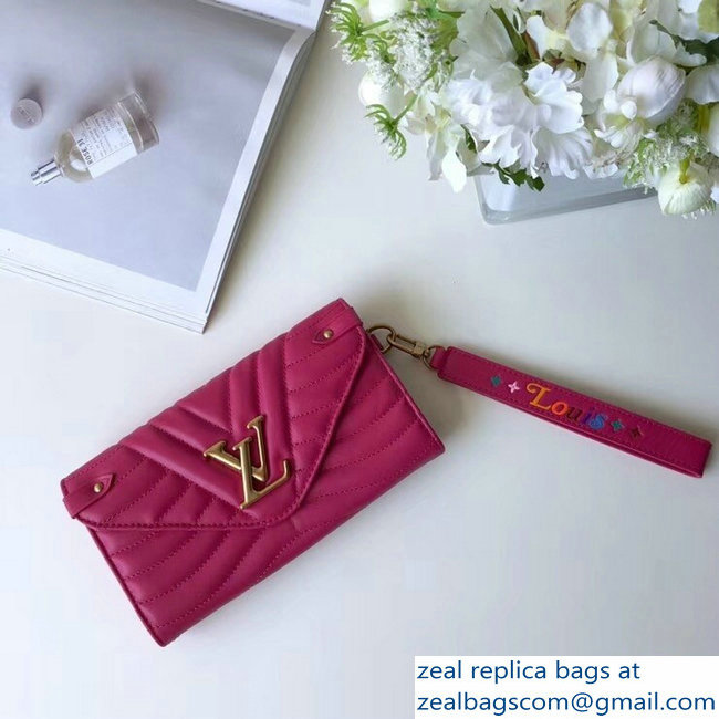 Louis Vuitton New Wave Long Wallet M63820 Fuchsia 2018 - Click Image to Close