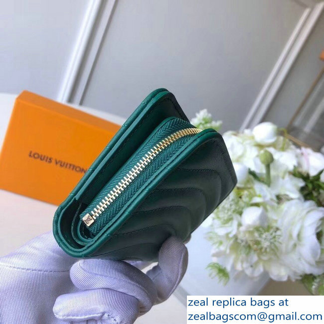 Louis Vuitton New Wave Zipped Compact Wallet Green 2018 - Click Image to Close