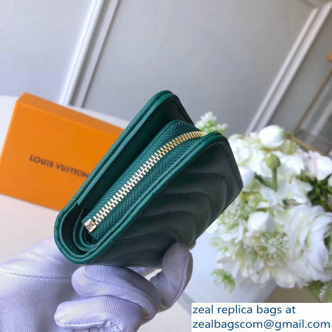 Louis Vuitton New Wave Zipped Compact Wallet Green 2018