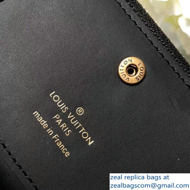Louis Vuitton New Wave Zipped Compact Wallet M63789 Black 2018