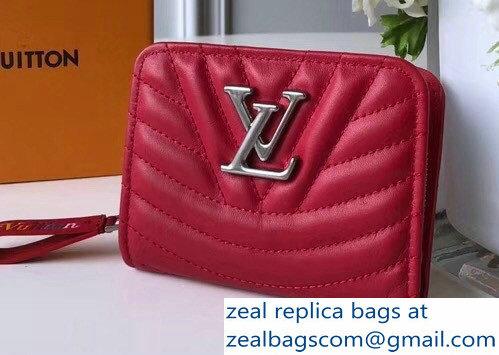 Louis Vuitton New Wave Zipped Compact Wallet M63790 Red 2018 - Click Image to Close