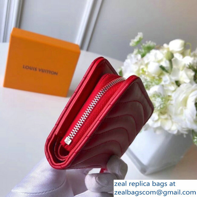 Louis Vuitton New Wave Zipped Compact Wallet M63790 Red 2018