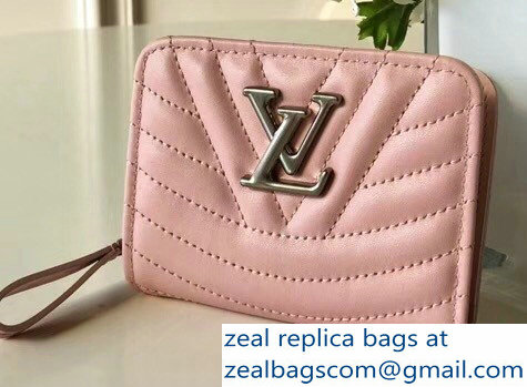 Louis Vuitton New Wave Zipped Compact Wallet M63791 Pink 2018 - Click Image to Close