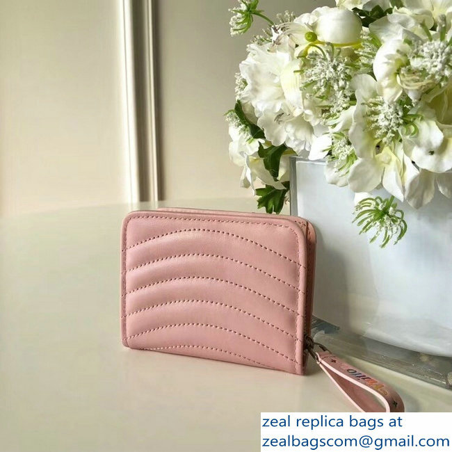 Louis Vuitton New Wave Zipped Compact Wallet M63791 Pink 2018 - Click Image to Close