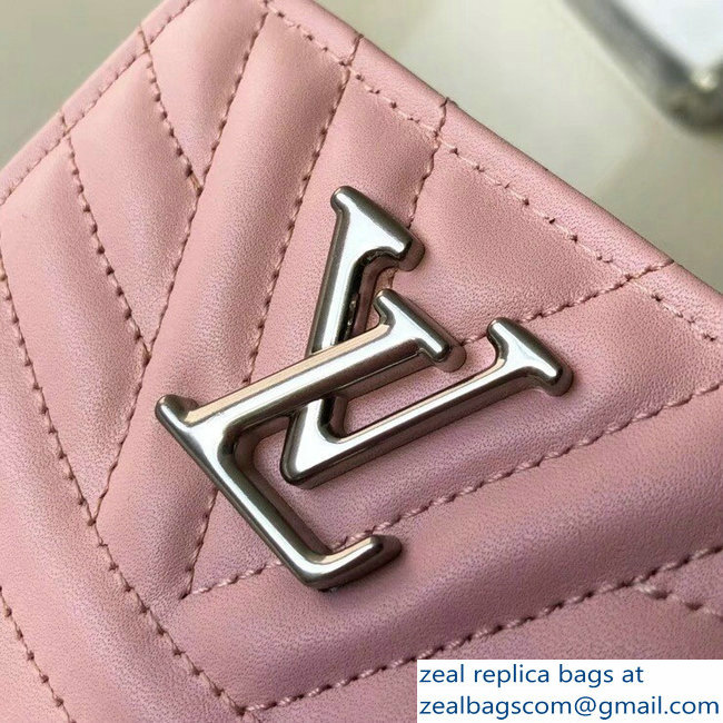 Louis Vuitton New Wave Zipped Compact Wallet M63791 Pink 2018