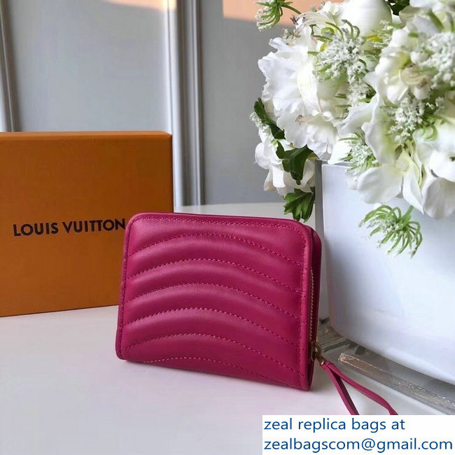 Louis Vuitton New Wave Zipped Compact Wallet M63835 Fuchsia 2018 - Click Image to Close