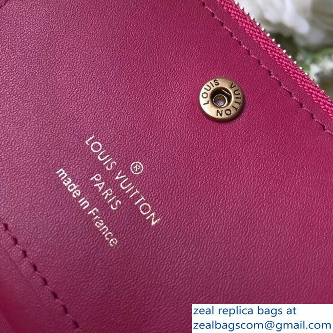 Louis Vuitton New Wave Zipped Compact Wallet M63835 Fuchsia 2018